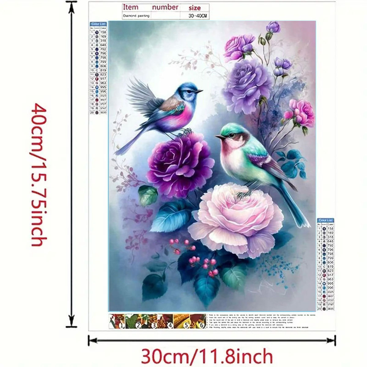 Art Craft Animals - 1 Set of Bird Song Flower