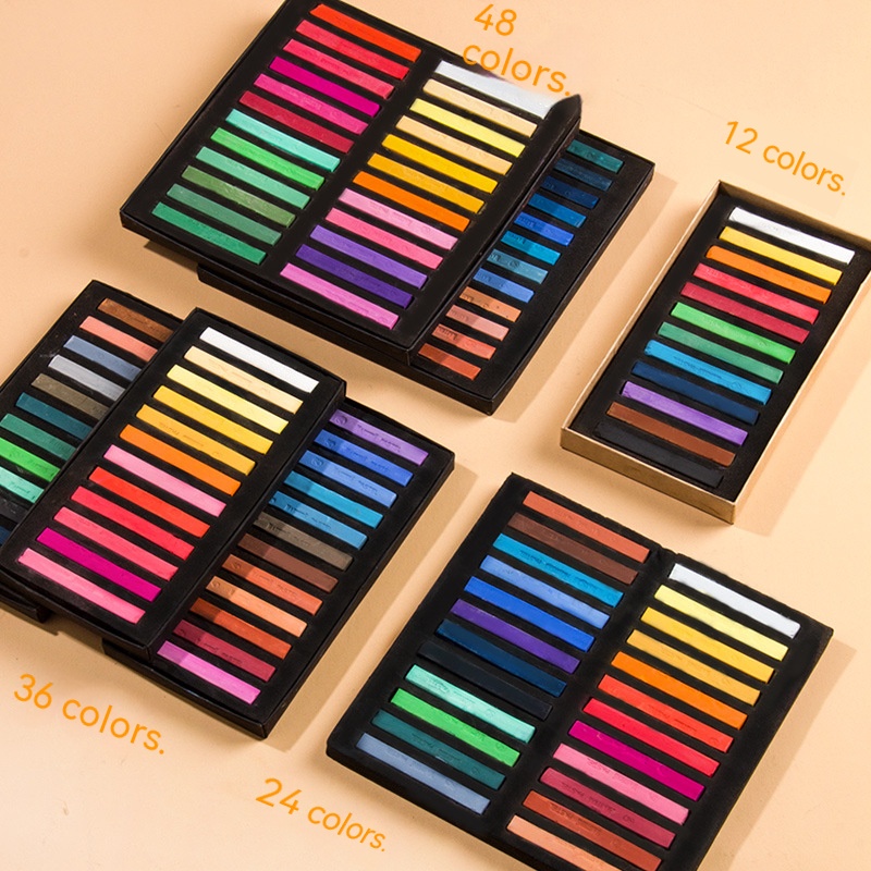 Chalk Pastel Set - 12/24/36/48 Colors Soft Masters Pastel Colored