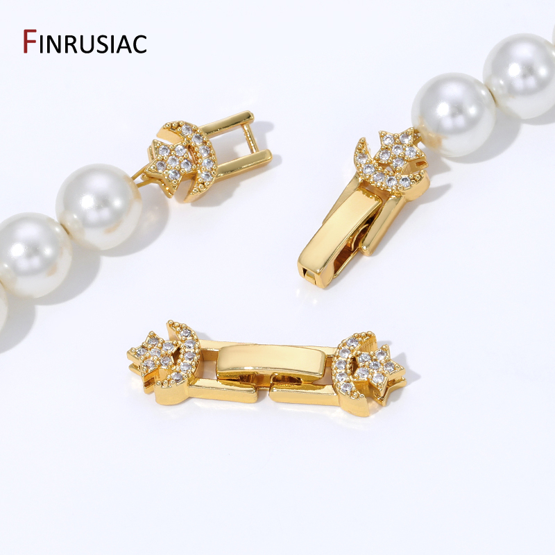 Art Craft Making - 18K Gold Plated Brass Pearl Clasp