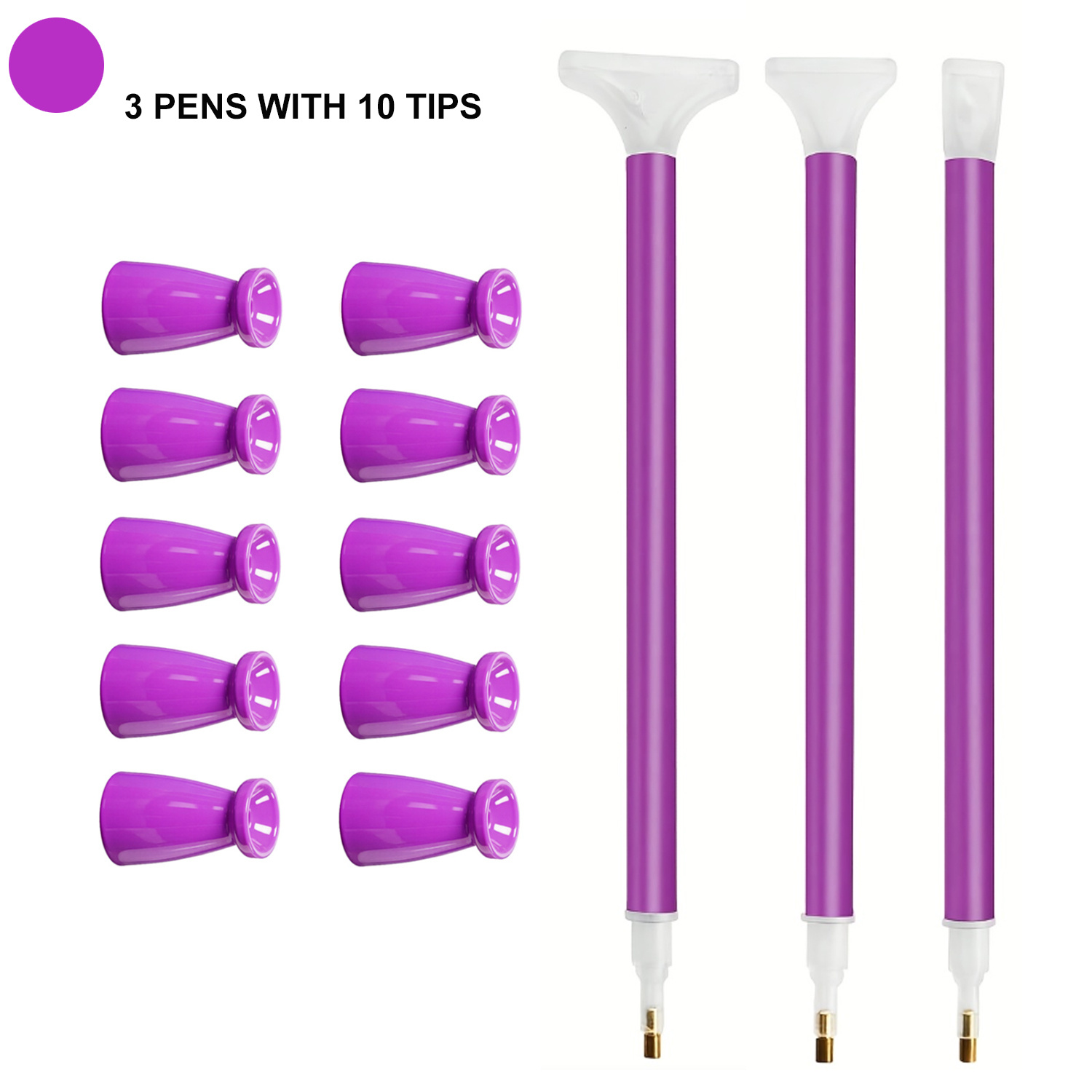 Art Craft Accessories - 10 Silicone Tips & 3 Pens