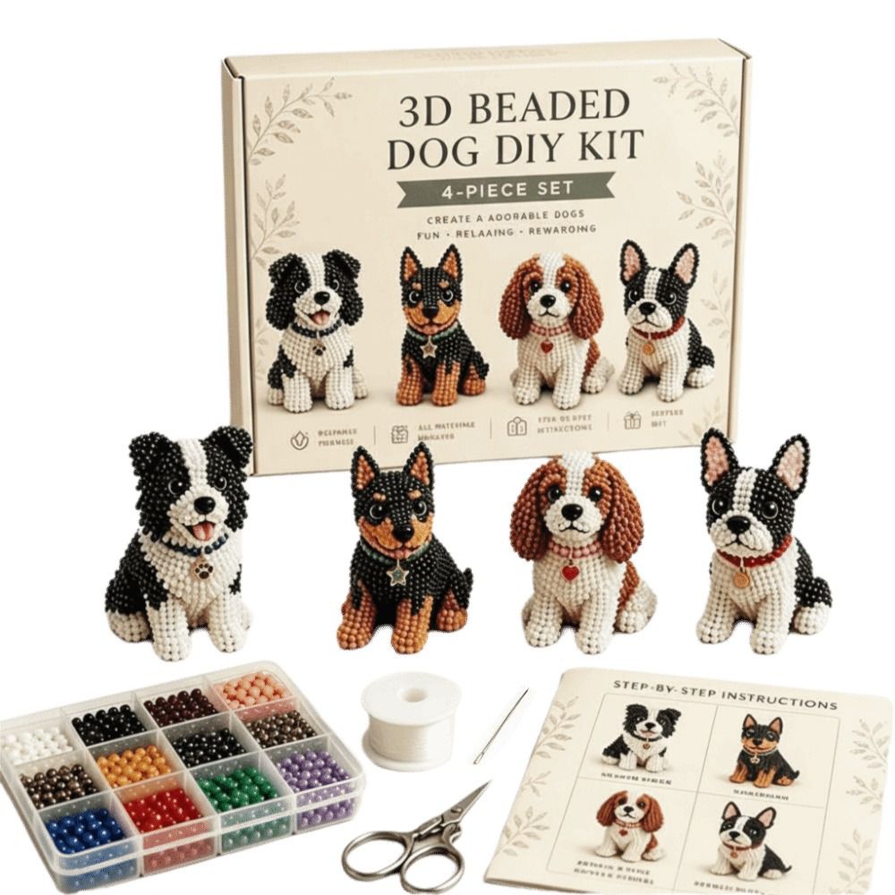 Tiny Beads 3D Beaded Animal Ki - Art Craft Animals 评论和价格