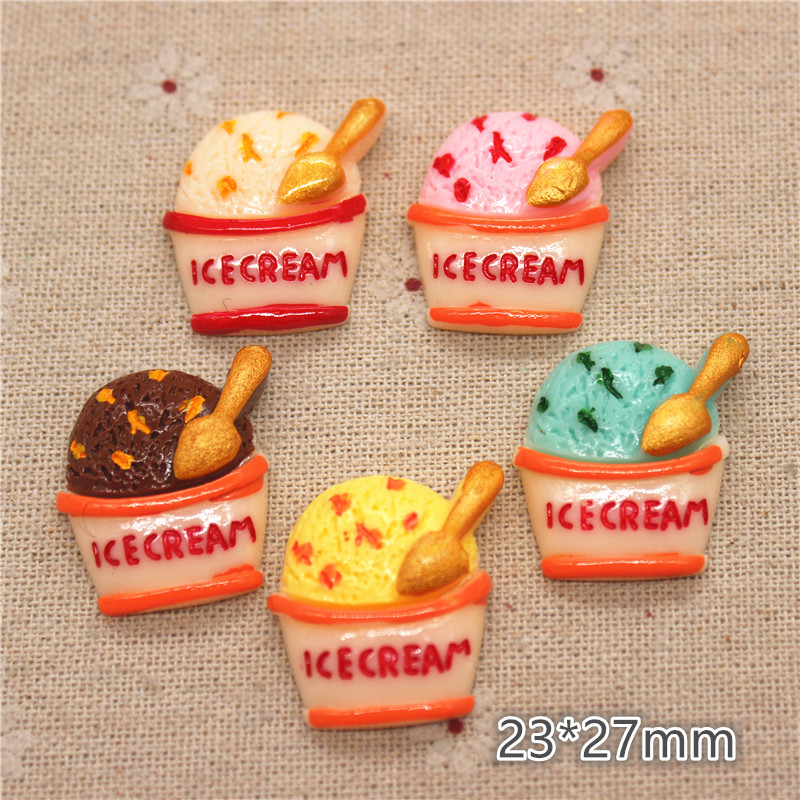 10pcs Mix Colors Kawaii Resin  - Art Craft Ice Cream 评论和价格