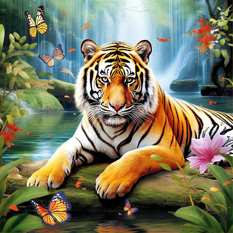1 Set of Tiger King Diamond Pa - Art Craft Animals 评论和价格