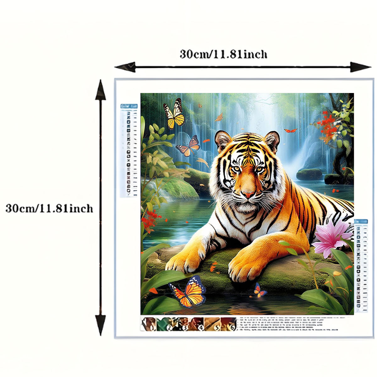 1 Set of Tiger King Diamond Pa - Art Craft Animals 评论和价格