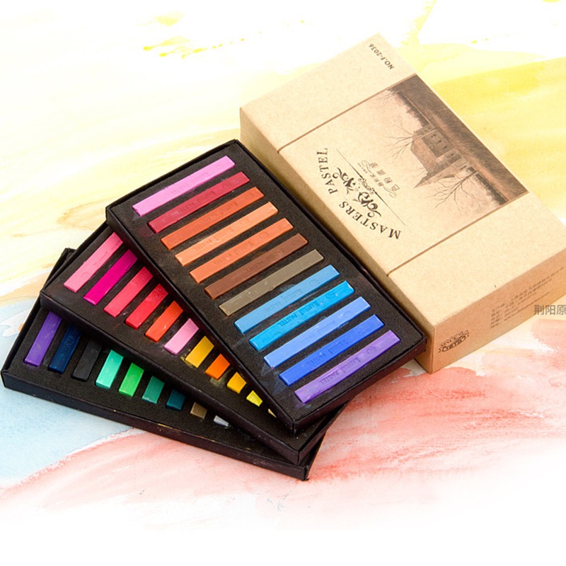 Artist Chalk Stick Set 12/24/3 - Chalk Pastel Set 评论和价格
