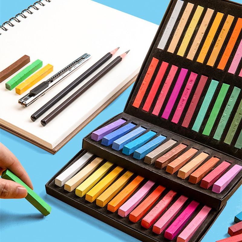 Artist Chalk Stick Set 12/24/3 - Chalk Pastel Set 评论和价格