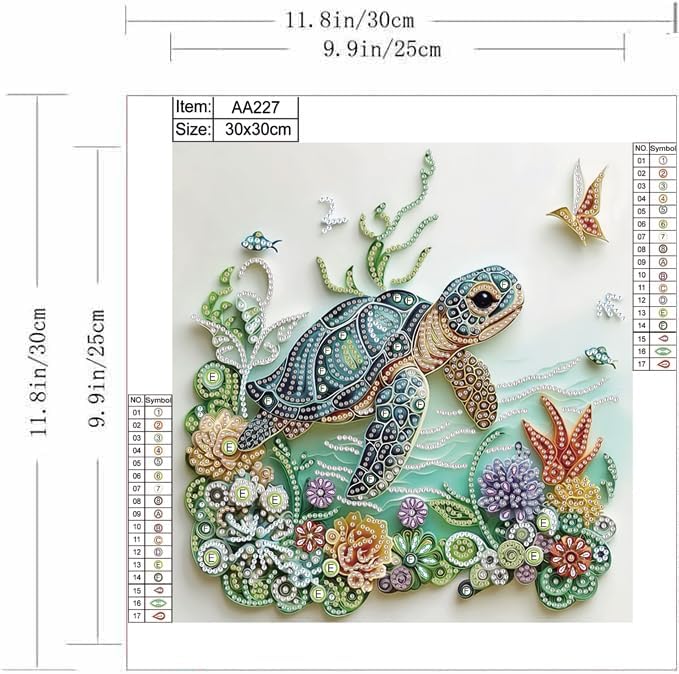 Sea Turtle Animal Diamond Pain - Art Craft Animals 评论和价格