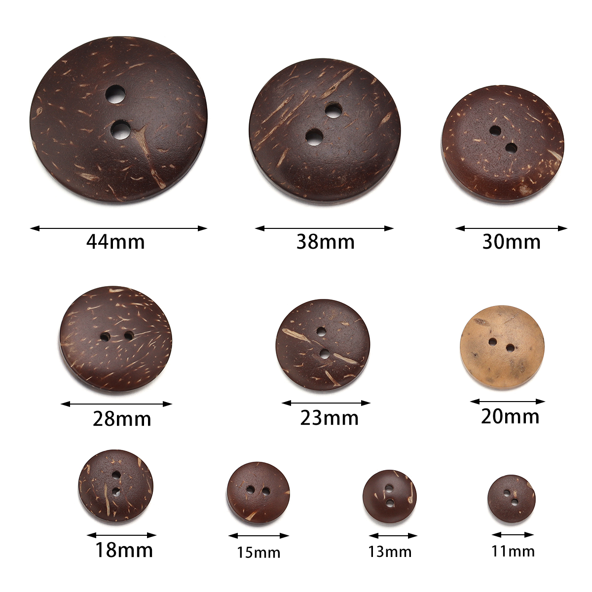10-100Pcs Natural Coconut Shel - Art Craft Accessories 评论和价格