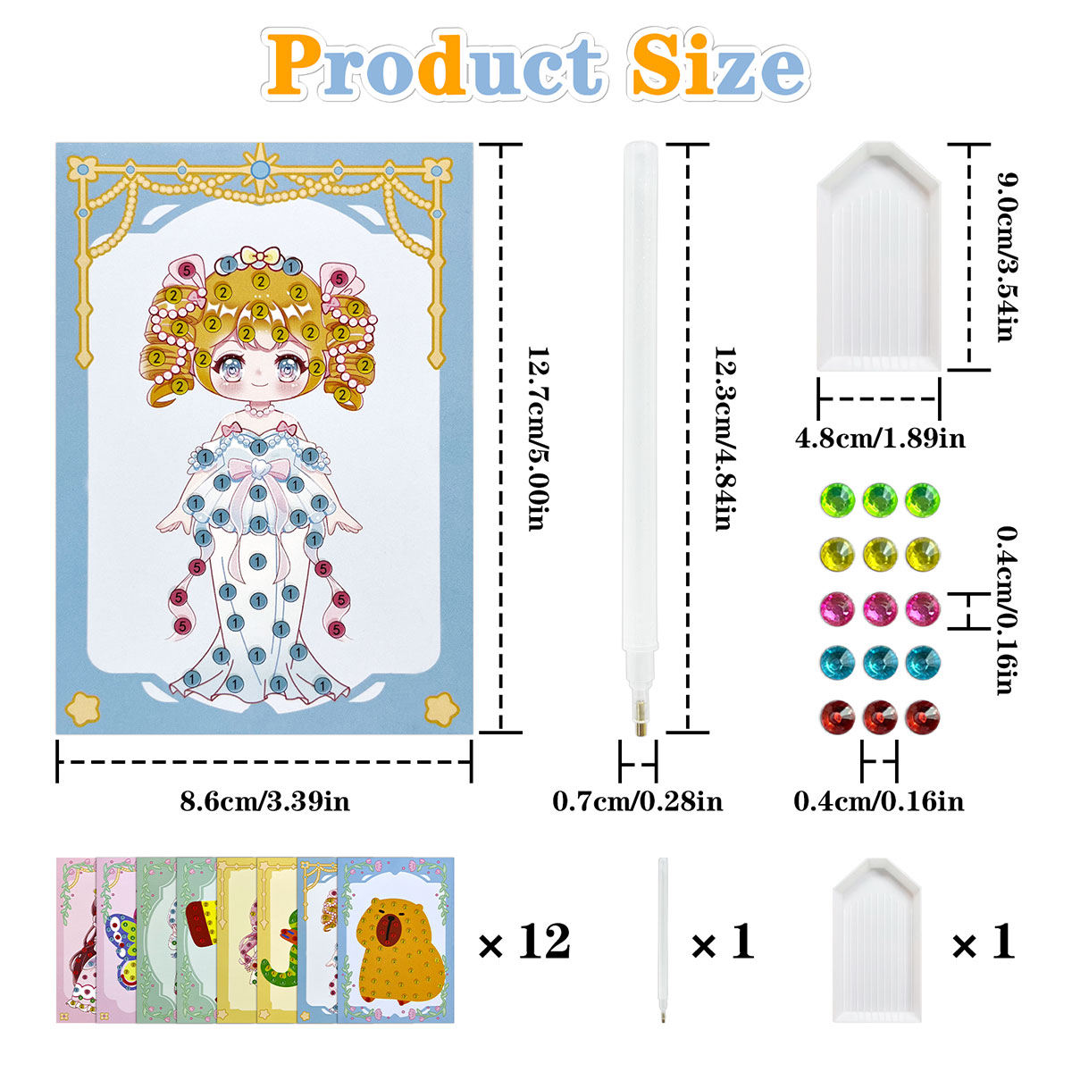 16 Pcs Gem Kit DIY Arts Crafts - Art Craft Animals 评论和价格