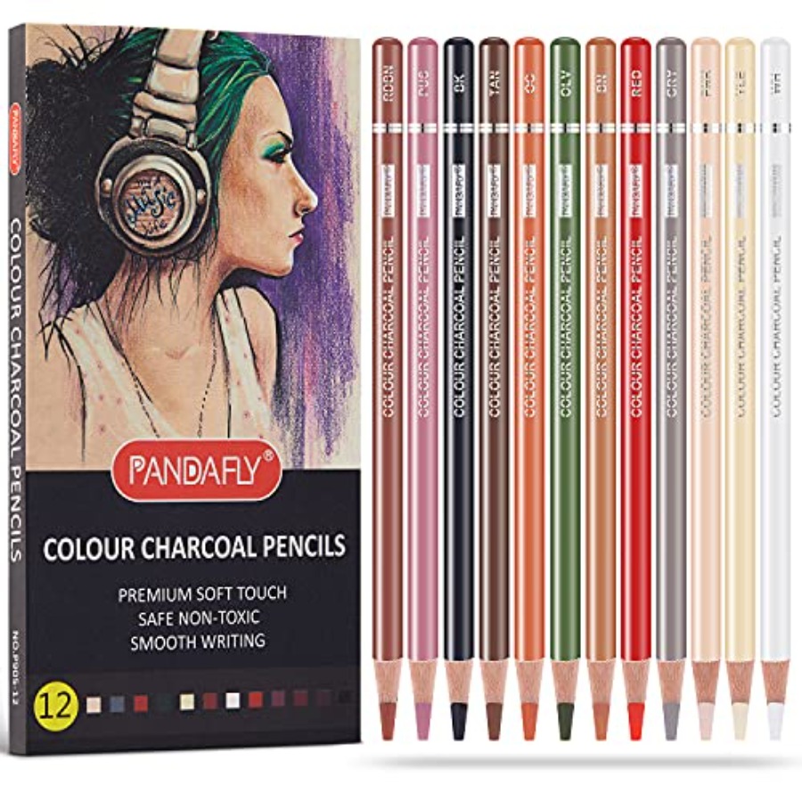Professional Colored Charcoal  - Chalk Pastel Set 评论和价格