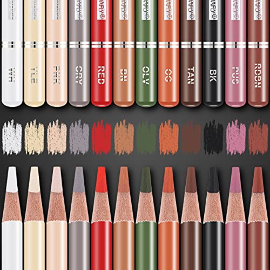 Professional Colored Charcoal  - Chalk Pastel Set 评论和价格