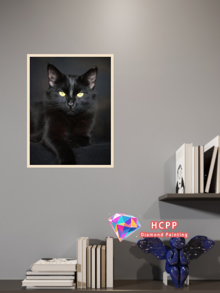 unframe Black Cat Animal Diamo - Art Craft Animals 评论和价格