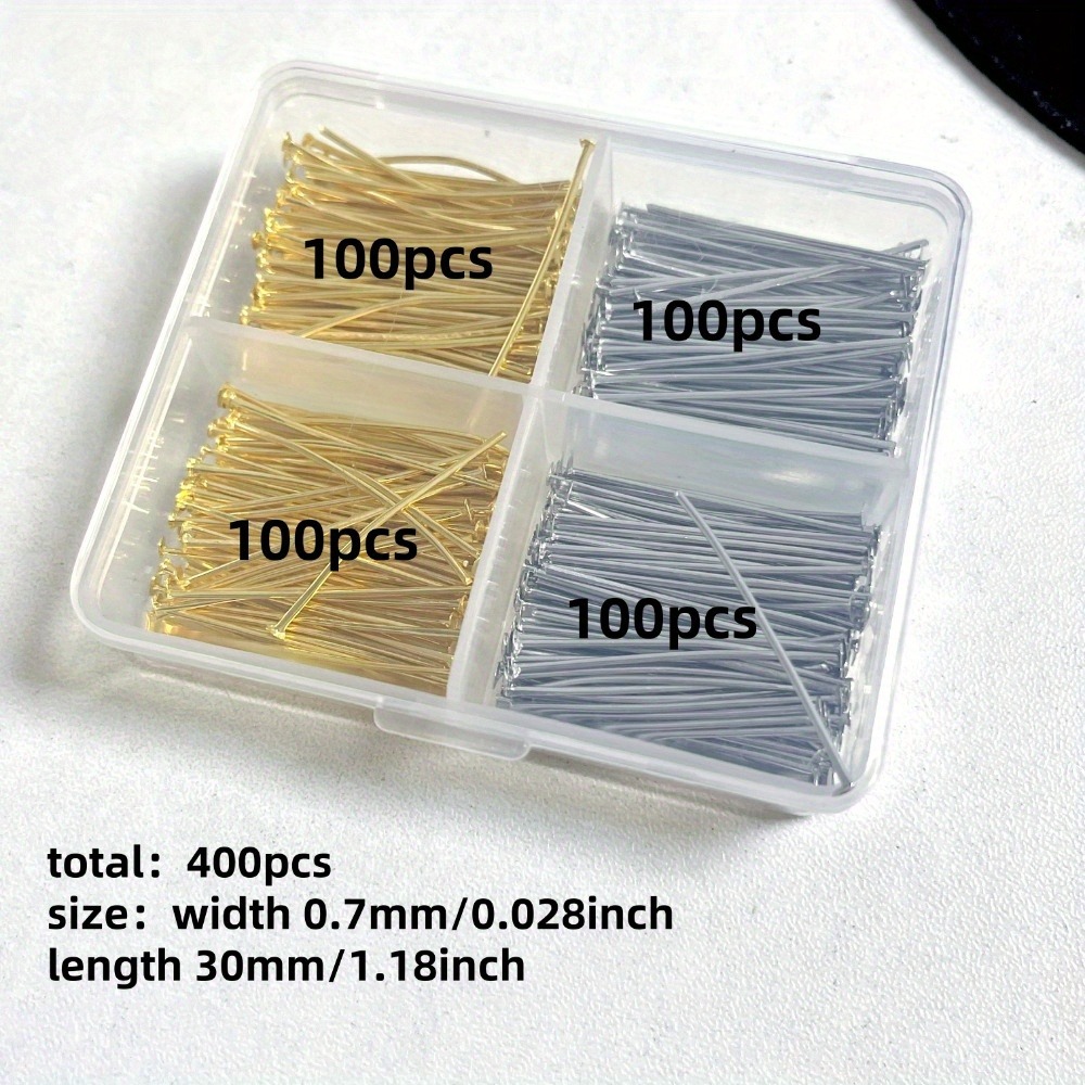 400pcs Mixed Iron Head Pins 30 - Art Craft Accessories 评论和价格