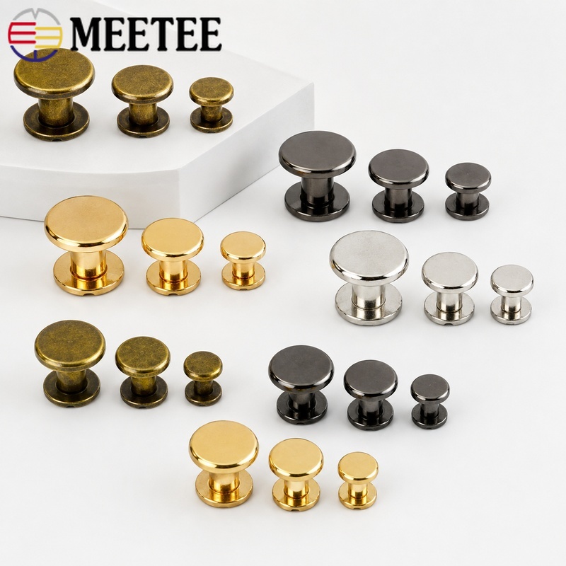 50/100Pcs 5-8mm Metal Screw Ri - Bookbinding Supply Kit 评论和价格
