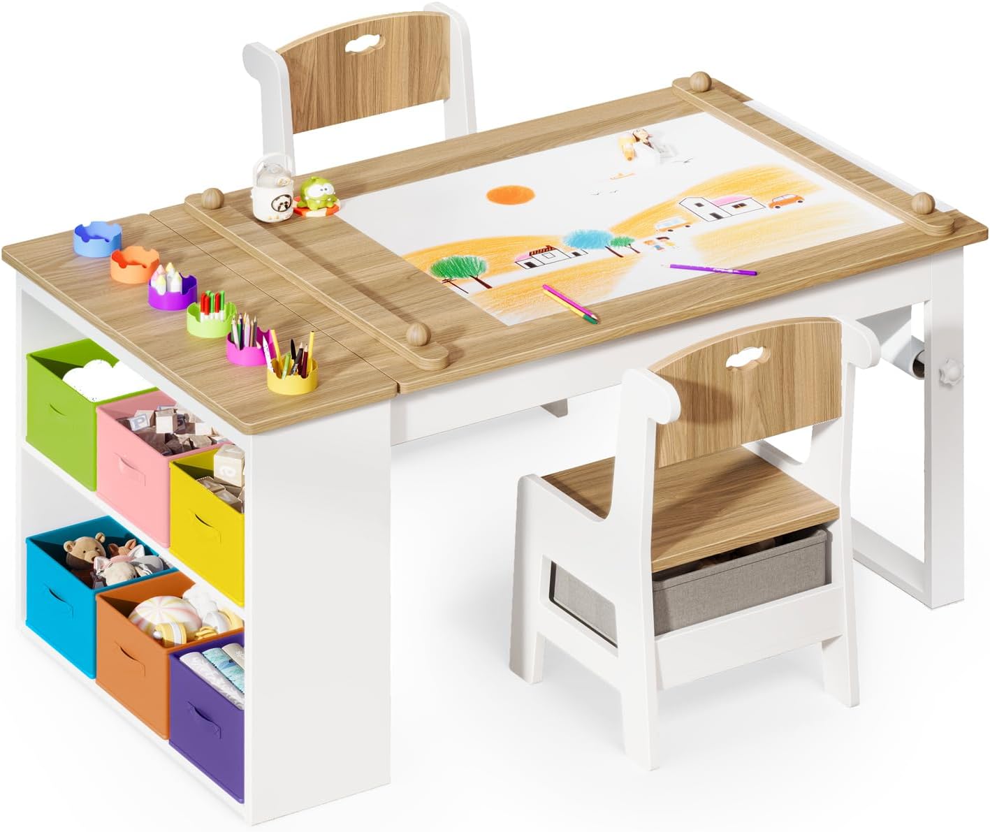 Kids Art Table and Chairs, Tod - Art Craft Toddlers 评论和价格