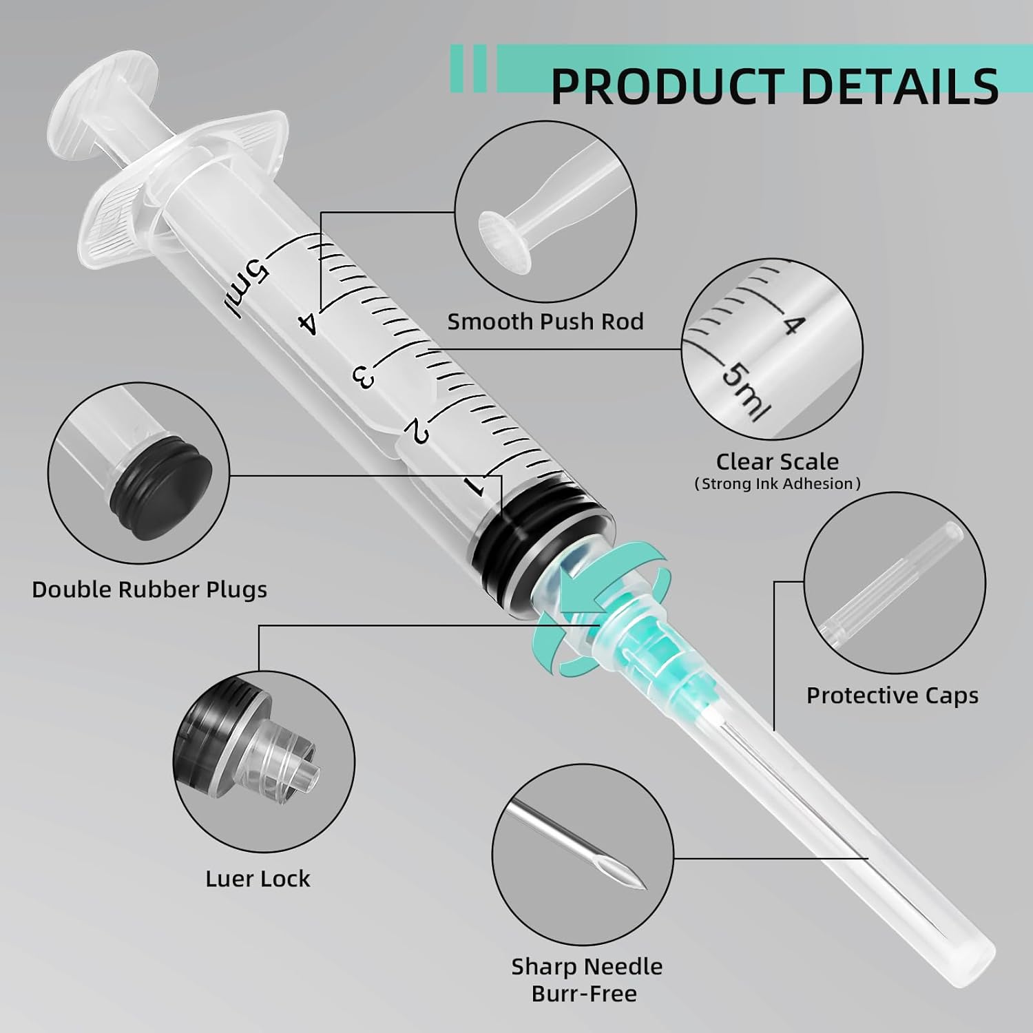 5ml Luer Lock Syringe, Suitabl - Art Craft Animals 评论和价格