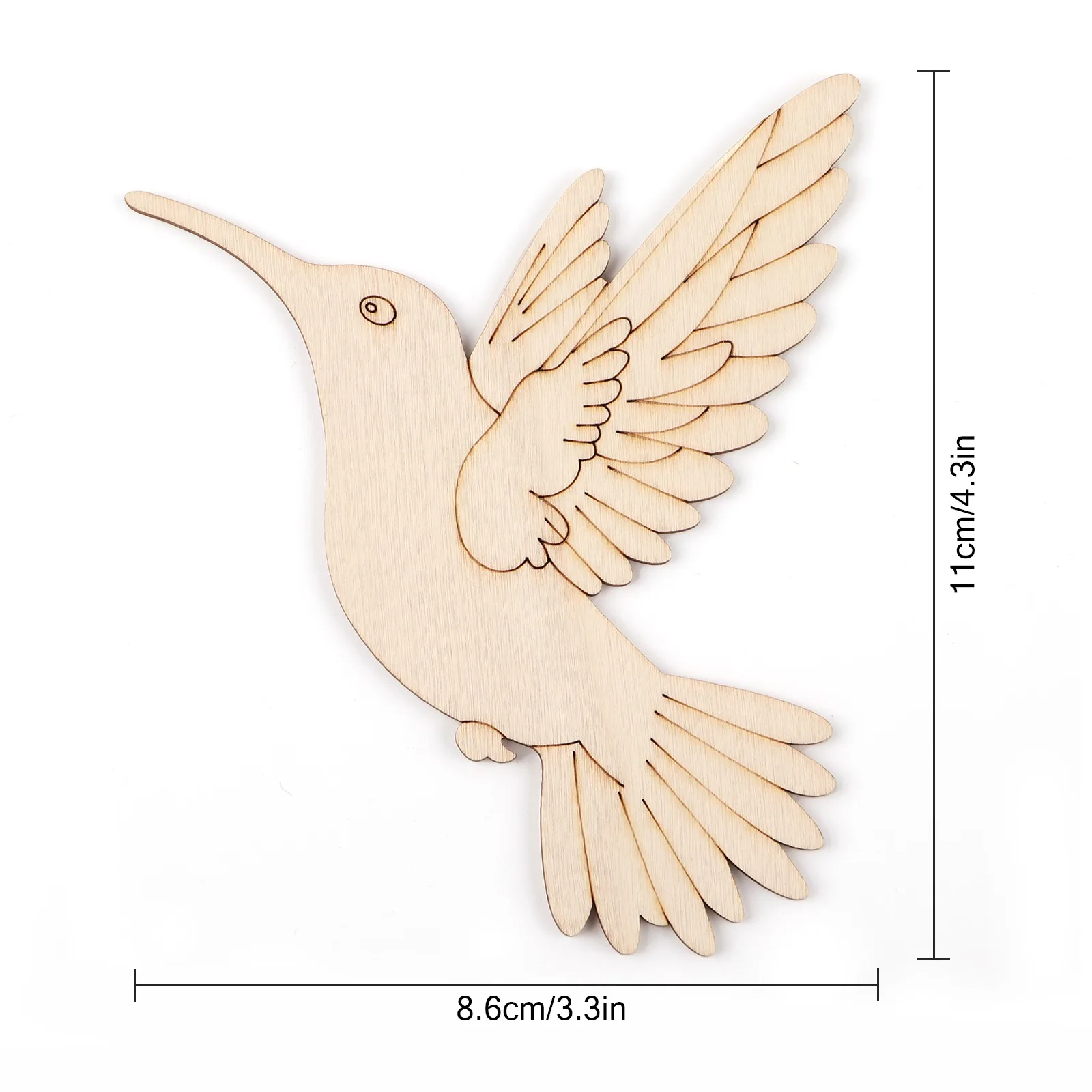 10pcs Unfinished Wood Animal B - Art Craft Animals 评论和价格