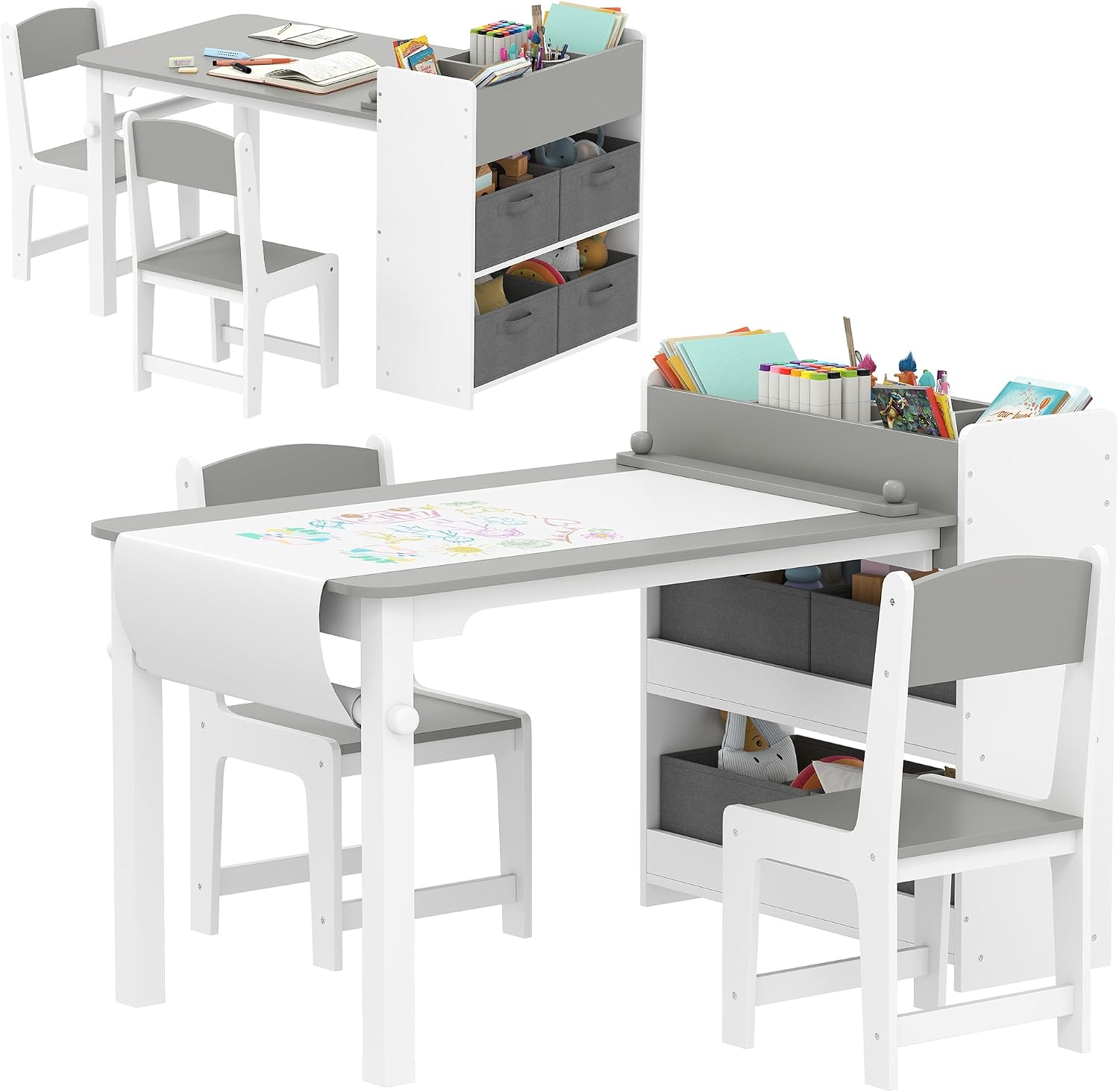 Kids Art Table & Easel Chair S - Art Craft Toddlers 评论和价格