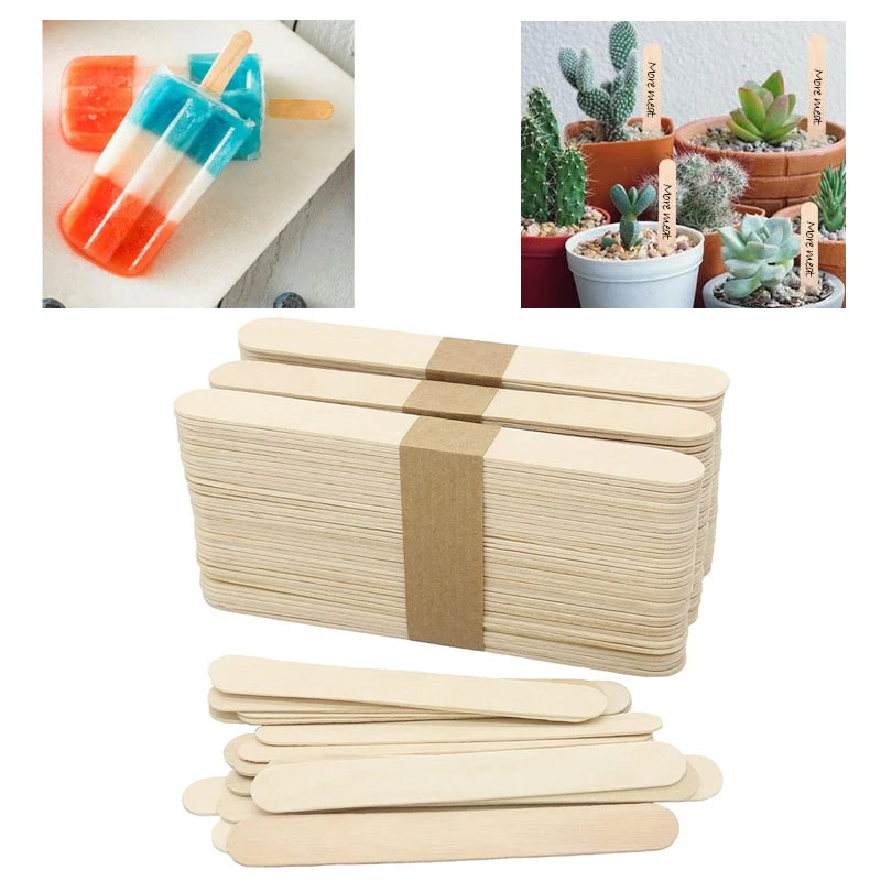  50/100Pcs Popsicle Sticks Pu - Art Craft Ice Cream 评论和价格