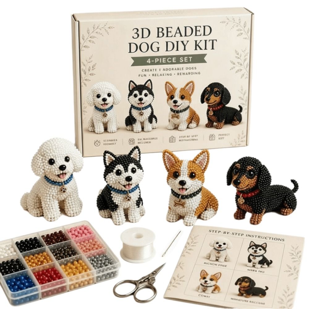 Tiny Beads 3D Beaded Animal Ki - Art Craft Animals 评论和价格