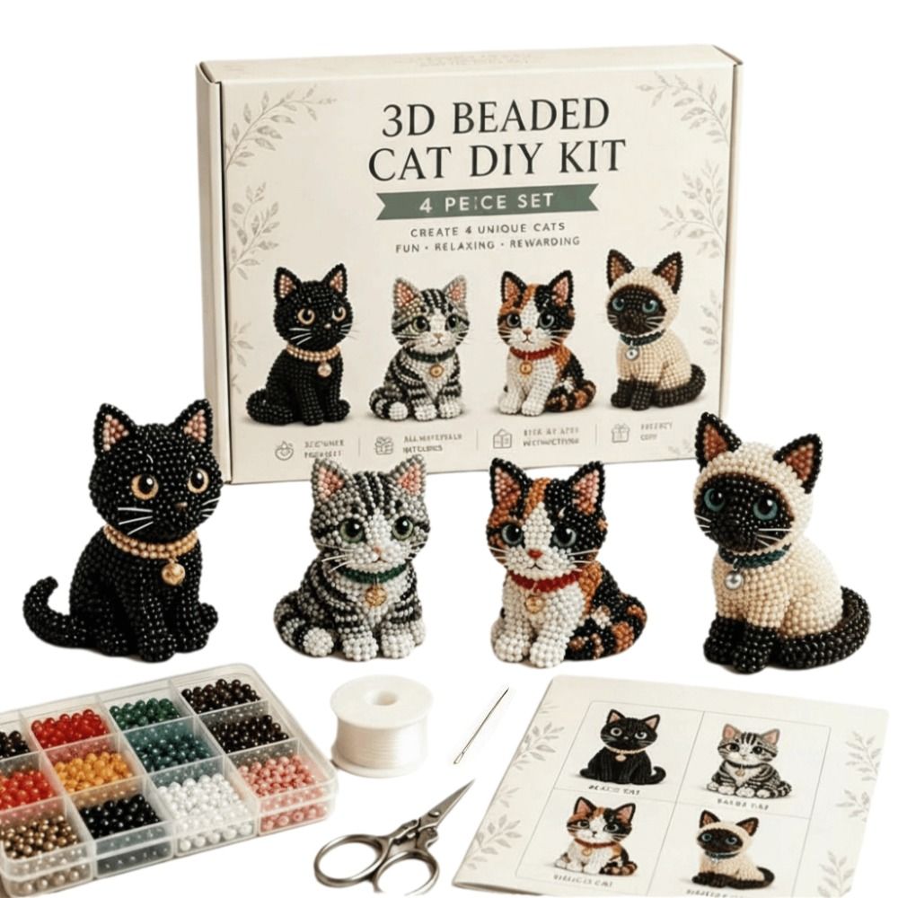 Tiny Beads 3D Beaded Animal Ki - Art Craft Animals 评论和价格