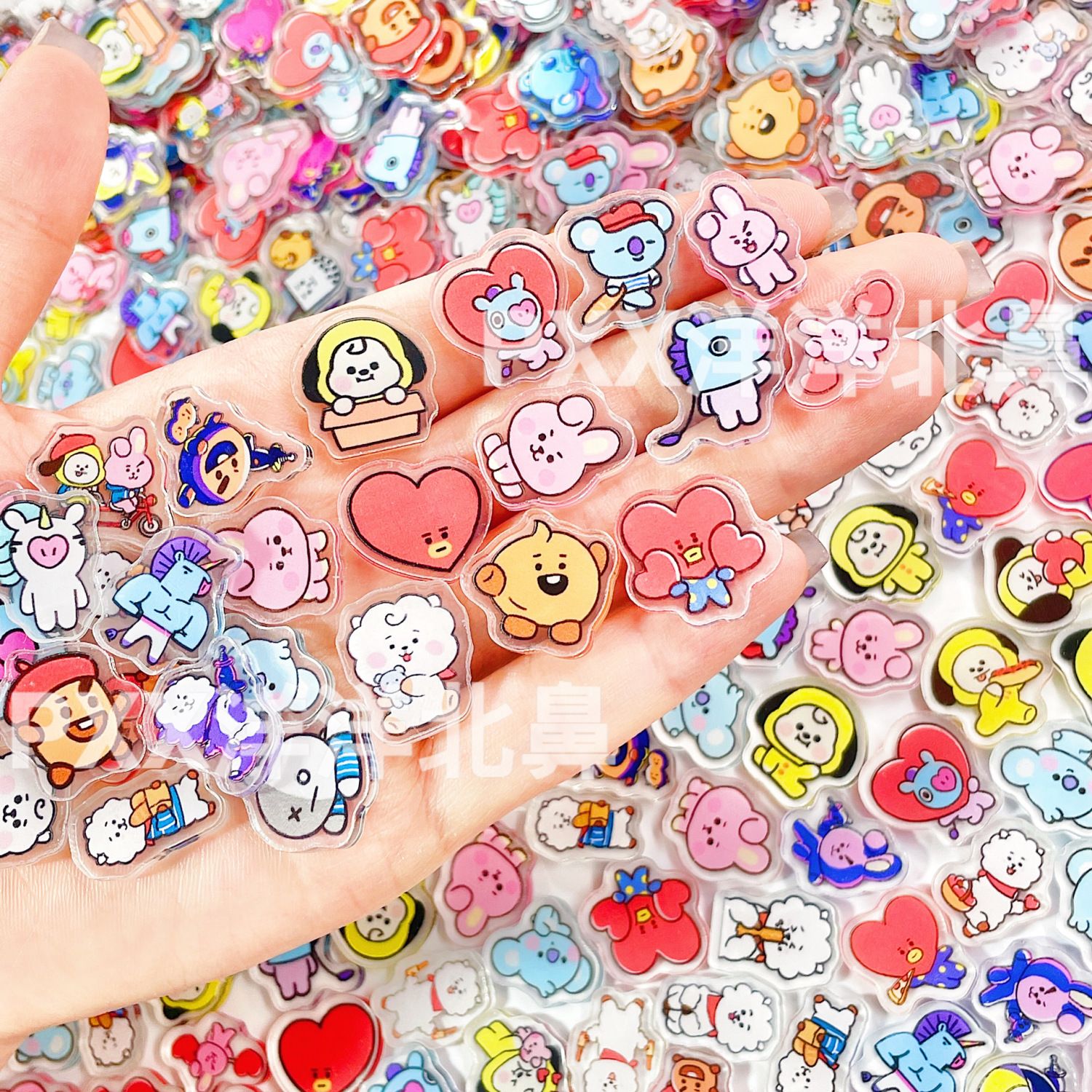 100pcs BT21 BTS single-layer 2 - Art Craft Accessories 评论和价格