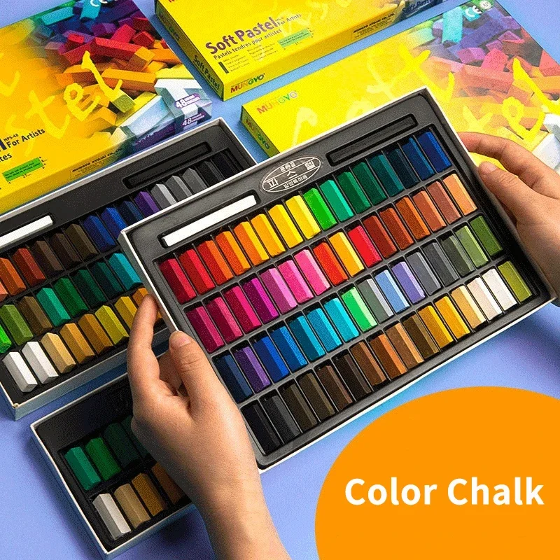 24/32/48/64 Color Chalk Set Co - Chalk Pastel Set 评论和价格