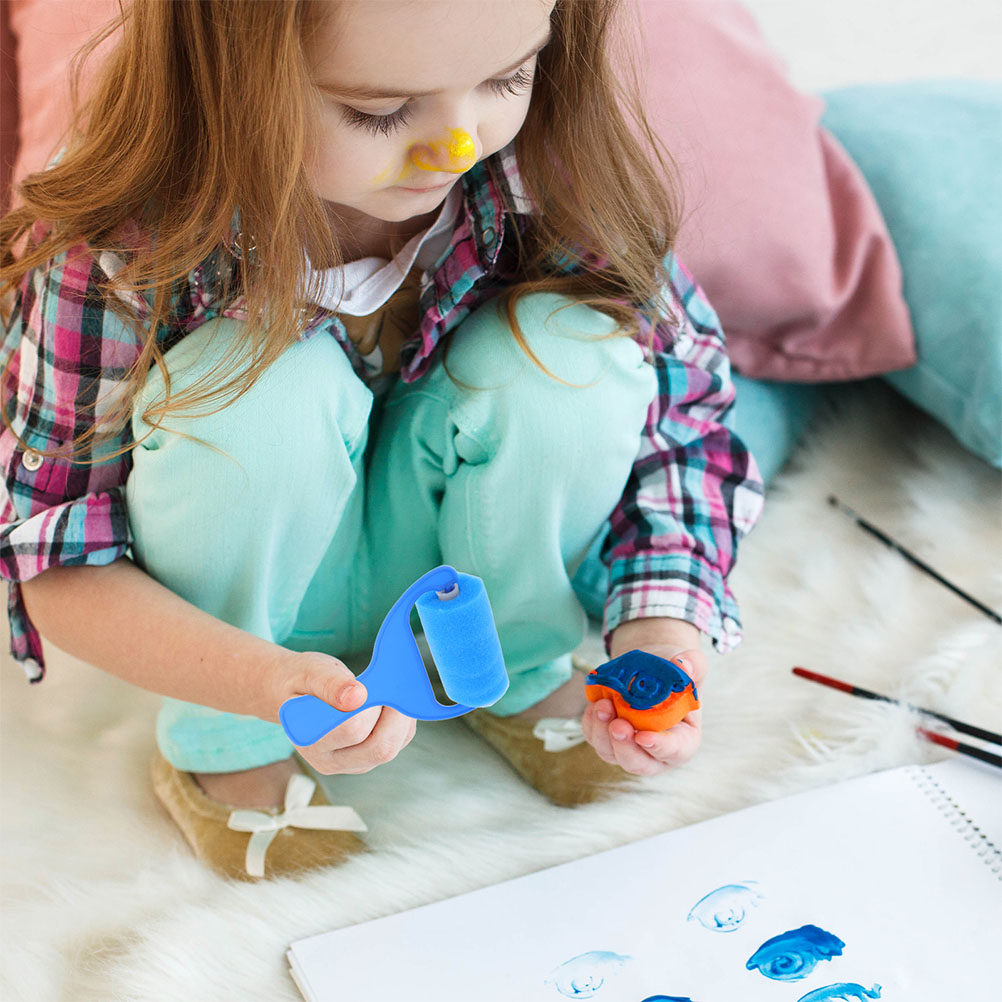 8Pcs Toddler Sponge Paint Roll - Art Craft Toddlers 评论和价格