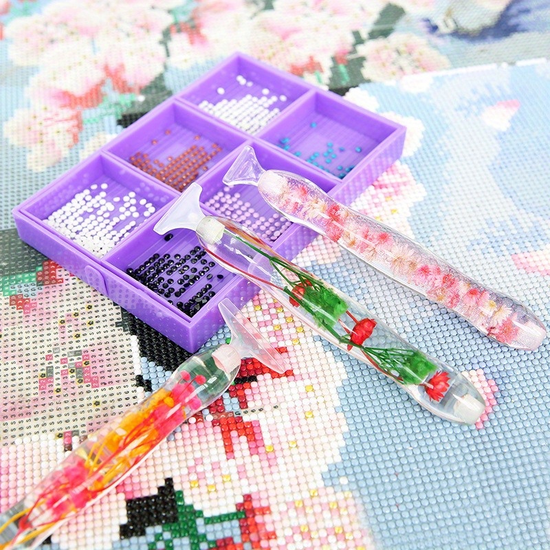1set Flower Design Resin 5D Di - Art Craft Accessories 评论和价格