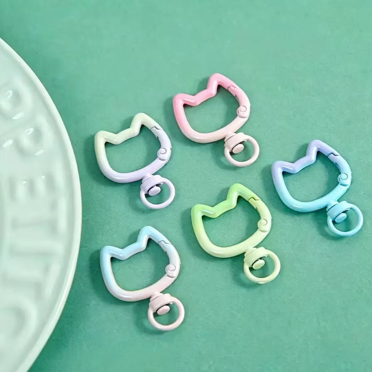 5-10PCS Gradient Cute Cat Clas - Art Craft Making 评论和价格