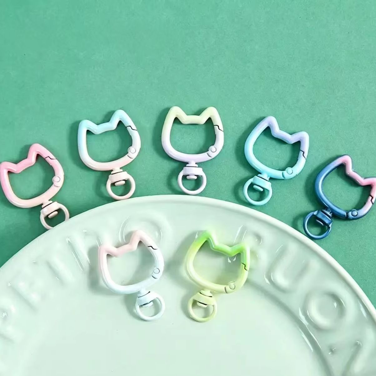 5-10PCS Gradient Cute Cat Clas - Art Craft Making 评论和价格